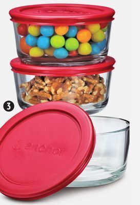 Canadian Tire Anchor hocking 6-pc x 2 cup glass containers offer
