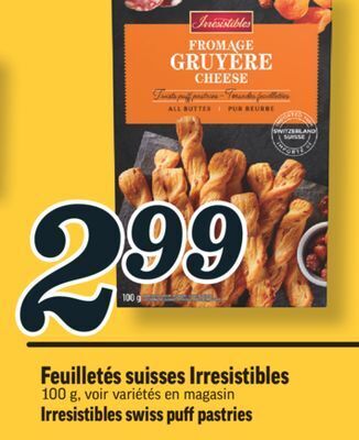 Marché Richelieu Feuilletés suisses irresistibles | irresistibles swiss puff pastries offer