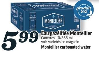 Marché Richelieu Eau gazéifiée montellier | montellier carbonated water offer