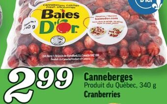Marché Richelieu Canneberges | cranberries offer