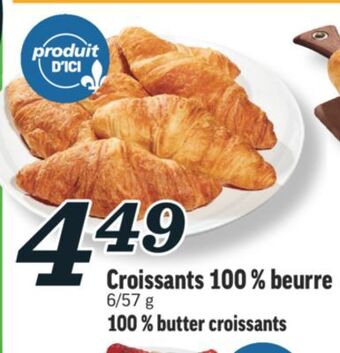 Marché Richelieu Croissants 100 % beurre | 100 % butter croissants offer