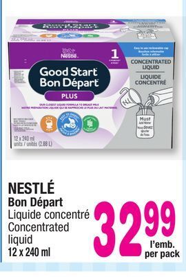 Jean Coutu Nestlé bon départ concentrated liquid offer