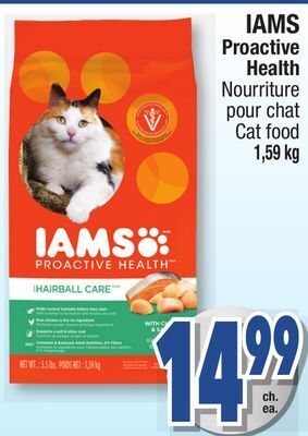 Jean Coutu Iams proactive health cat food offer