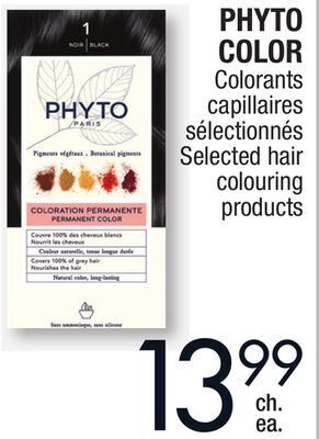 Jean Coutu Phyto color selected hair colouring products offer