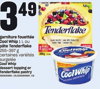 Provigo Garniture fouettée cool whip, 1 l ou pâte tenderflake, 255-397 g offer