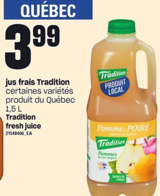 Provigo Jus frais tradition, 1.5 l offer