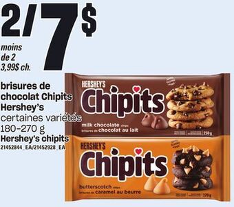 Provigo Brisures de chocolat chipits hershey's, 180-270 g offer