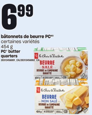 Provigo Bâtonnets de beurre pc 454 g offer