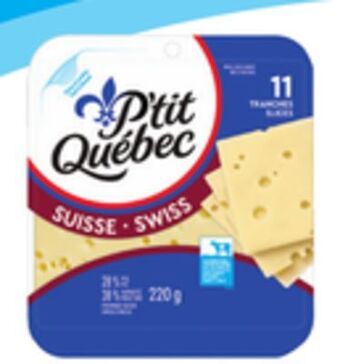 Provigo Tranches de fromage naturel p'tit québec et cracker barrel, 220-240 g offer