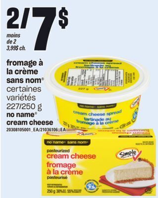 Provigo Fromage à la crème sans nom, 227/250 g offer