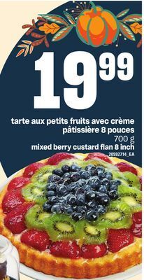 Provigo Tarte aux petits fruits avec crème pâtissière 8 pouces, 700 g offer