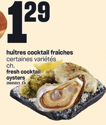 Provigo Huîtres cocktail fraîches offer