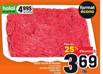 Super C Boeuf haché mi-maigre | medium ground beef offer