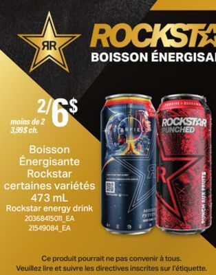 Provigo Boisson énergisante rockstar, 473 ml offer