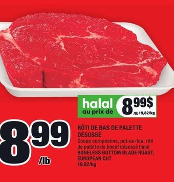 Super C Rôti de bas de palette désossé | boneless bottom blade roast, european cut offer