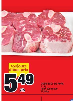 Super C Osso buco de porc | pork osso buco offer