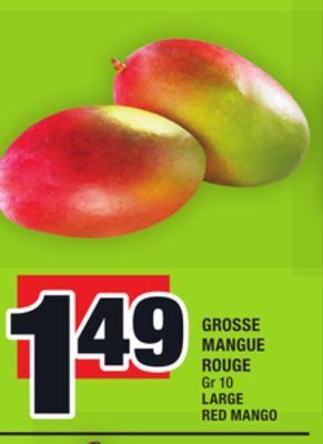 Super C Grosse mangue rouge | large red mango offer