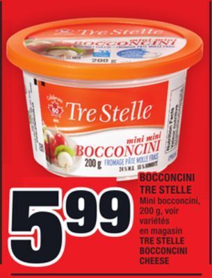 Super C Bocconcini tre stelle | tre stelle bocconcini cheese offer