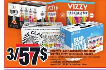 Super C Eau pétillante alcoolisée bud light seltzer, vizzy, white claw, shaker | alcoholic sparkling water offer