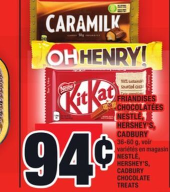 Super C Friandises chocolatées nestlé, hershey's, cadbury | nestlé, hershey's, cadbury chocolate treats offer