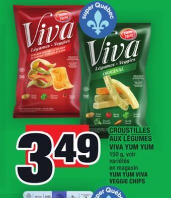 Super C Croustilles aux légumes viva yum yum | yum yum viva veggie chips offer