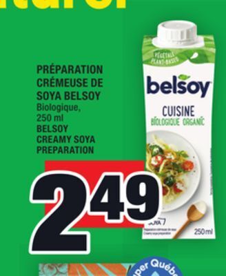 Super C Préparation crémeuse de soya belsoy | belsoy creamy soya preparation offer