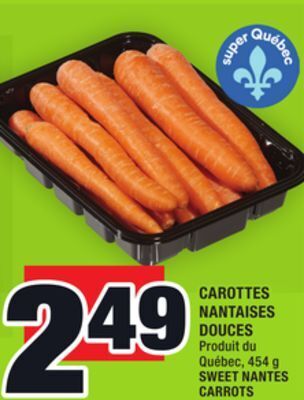 Super C Carottes nantaises douces | sweet nantes carrots offer