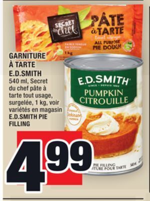 Super C Garniture à tarte e.d.smith | e.d.smith pie filling offer