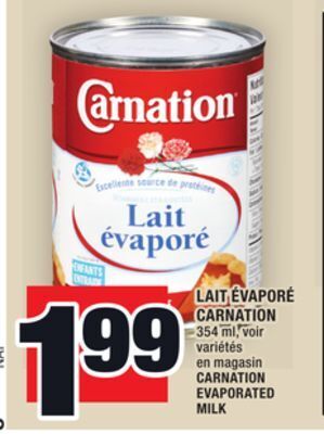 Super C Lait évaporé carnation | carnation evaporated milk offer