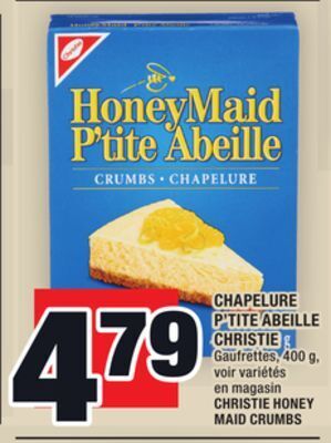 Super C Chapelure p'tite abeille christie | christie honey maid crumbs offer