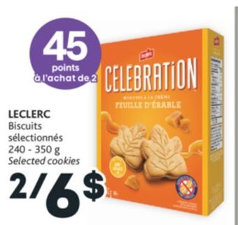 Brunet Leclerc biscuits sélectionnés offer