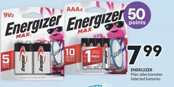Brunet Energizer piles sélectionnées offer
