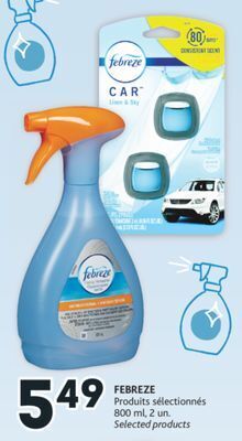 Brunet Febreze produits sélectionnés offer