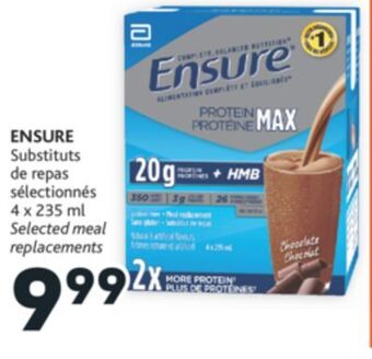 Brunet Ensure substituts de repas sélectionnés offer