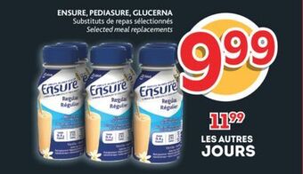 Brunet Ensure, pediasure, glucerna substituts de repas sélectionnés offer