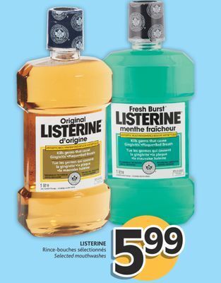Brunet Listerine rince-bouches sélectionnés offer