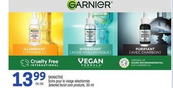Uniprix Skinactive soins pour le visage sélectionnés offer