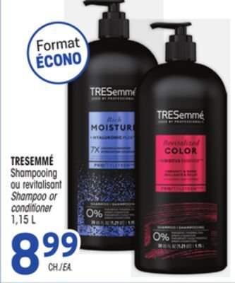 Uniprix Tresemmé shampooing ou revitalisant/shampoo or conditioner offer