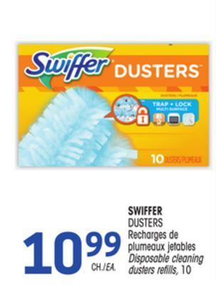 Uniprix Swiffer dusters recharges de plumeaux jetables/disposable cleaning dusters refills offer