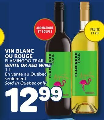 Marché Bonichoix Flamingoo trail white or red wine offer