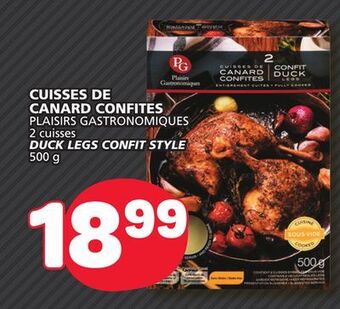 Marché Bonichoix Plaisirs gastronomiques duck legs confit style offer