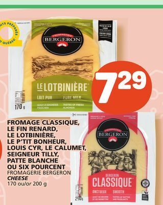 Marché Bonichoix Fromagerie bergeron cheese offer