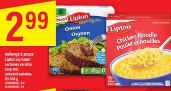 Maxi Mélange à soupe lipton ou knorr 113-338 g offer