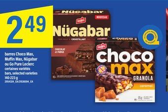 Maxi Nügabar ou go pure leclerc 140-223 g offer