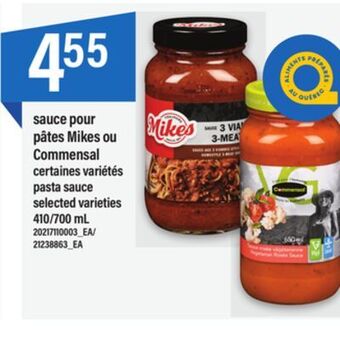 Maxi Sauce pour pâtes mikes ou commensal, 410/700 ml offer