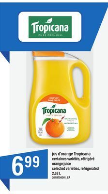 Maxi Jus d'orange tropicana, 2,63 l offer
