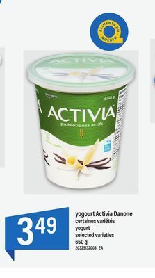 Maxi Yogourt activia danone, 650 g offer