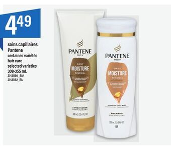 Maxi Soins capillaires pantene , 308-355 ml offer