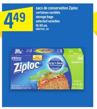 Maxi Sacs de conservation ziploc 10-90 un offer