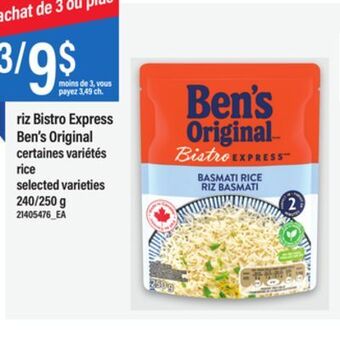 Maxi Riz bistro express ben's original offer